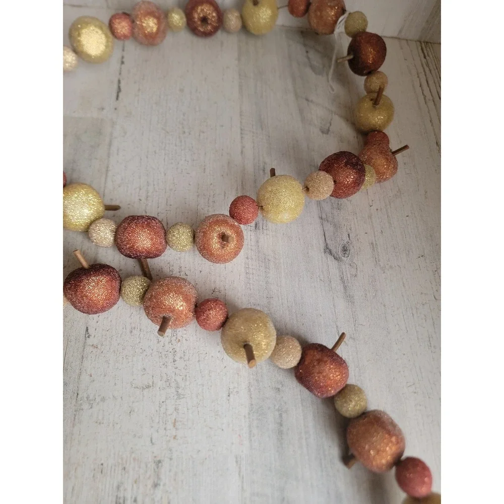 Unique apple garland Thanksgiving fall hanging wall home decor fruit string